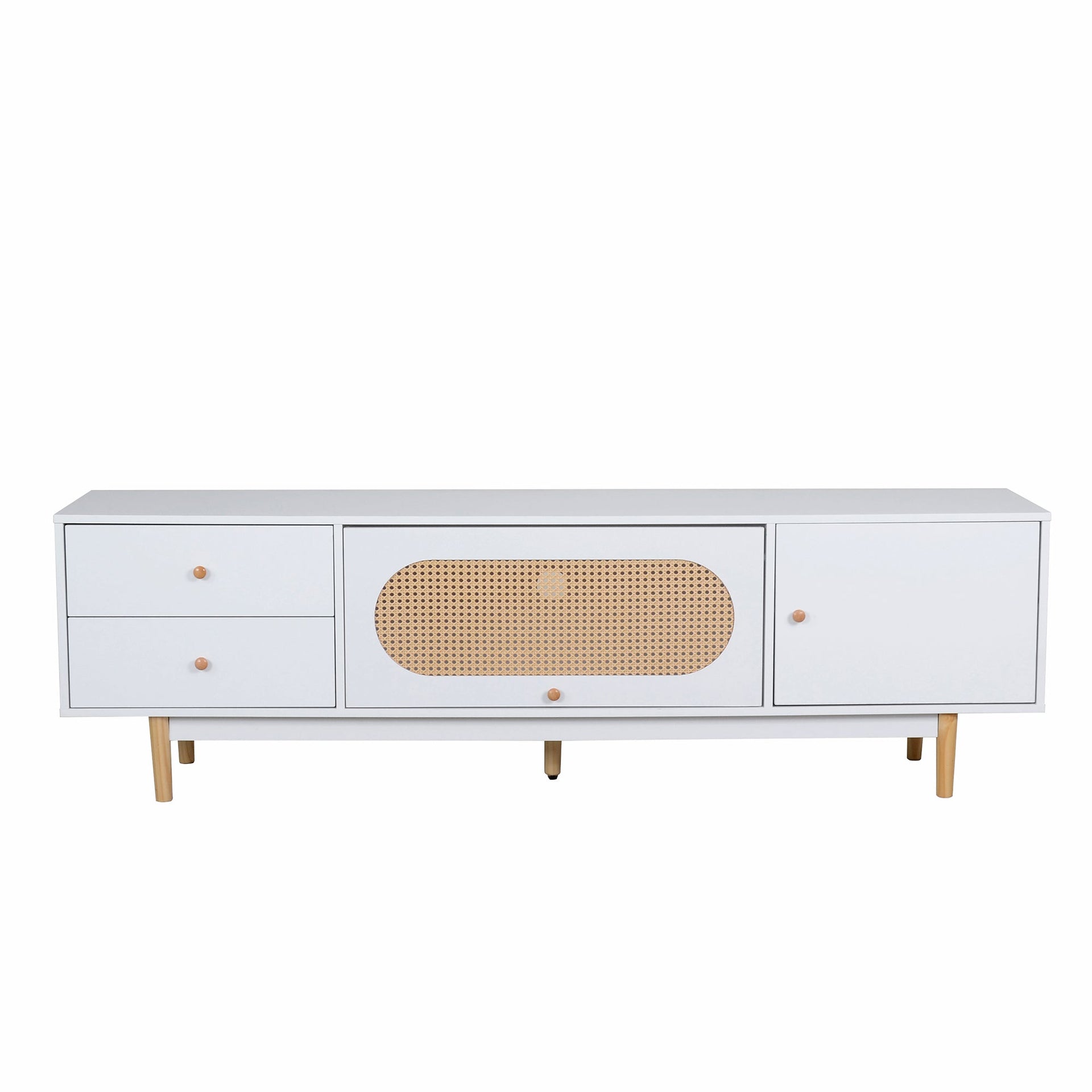 70 inch TV Stand for TVs up to 80 Inch, Minimalist TV Console Table with Drawers, Media Entertainment Center for Living Room, Bedroom