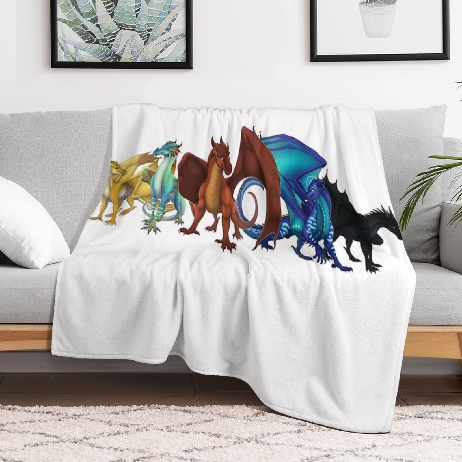 Wings of Fire - Dragonets of Destiny Wrinkle-free Throw Blanket