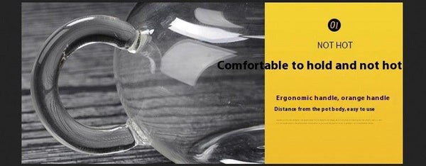 Thickened Borosilicate Glass Tea Set Teapot