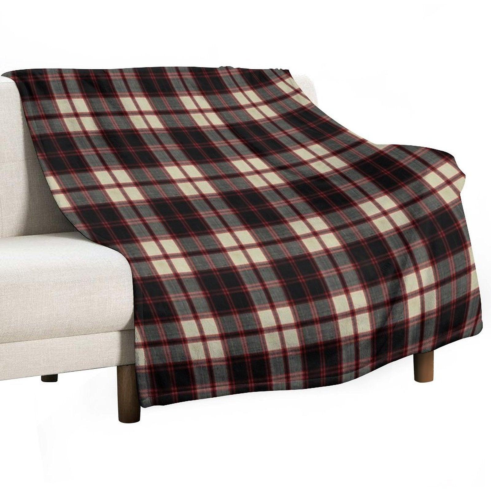 Macpherson Clan Tartan Throw Blanket