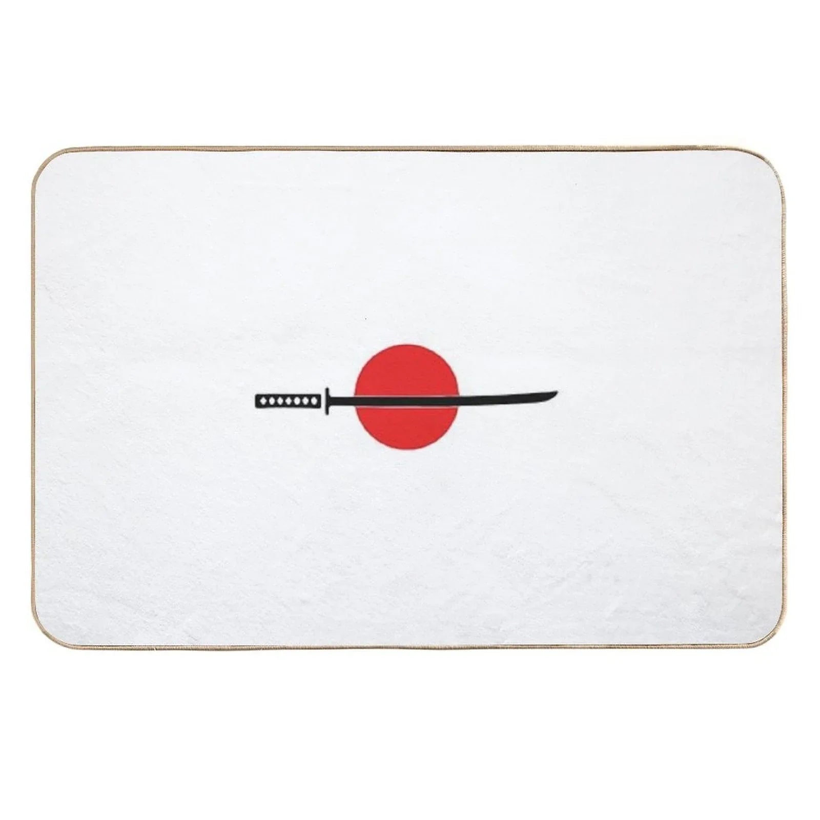 Simple Katana  Slip-Resistant Bath Mat