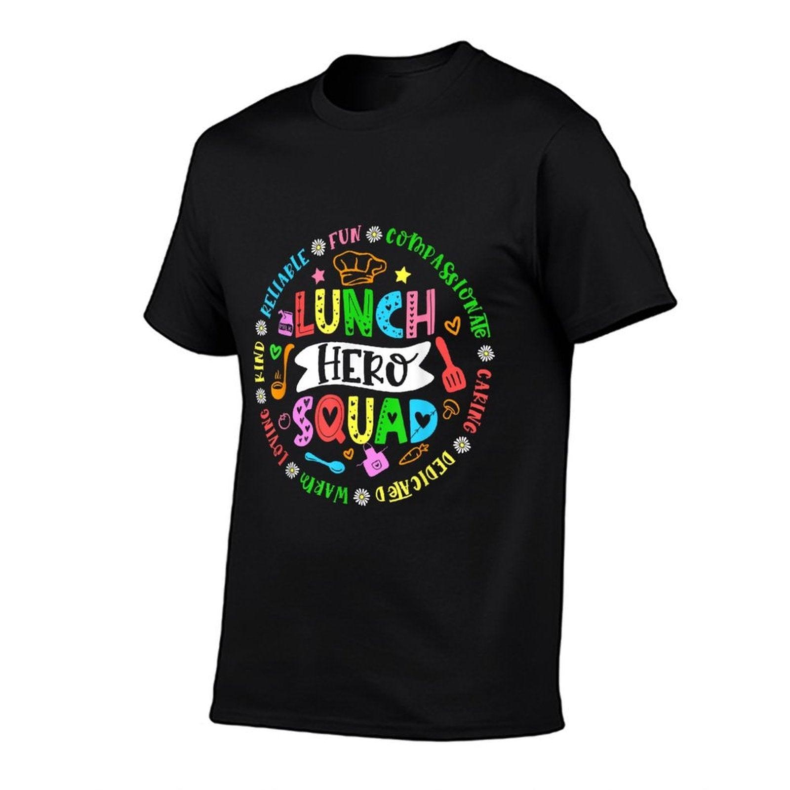 School Lunch Hero Squad Funny Cafeteria Workers T-Shirt