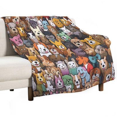 Dogs on Patrol Premium Throw Blanket