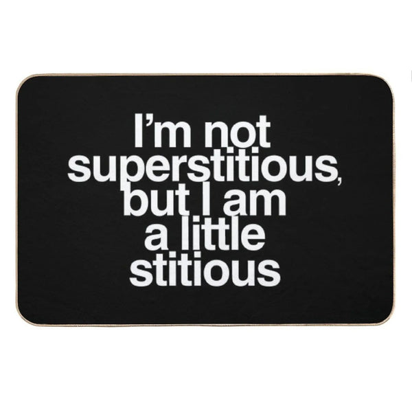 A Little Stitious Bath Mat
