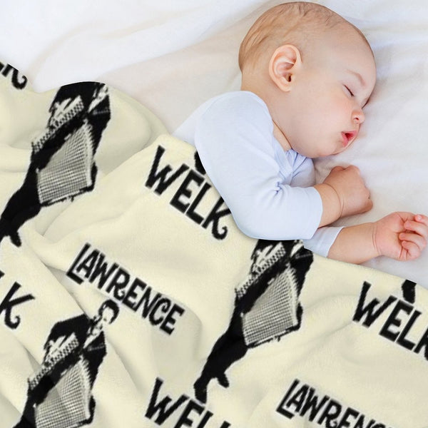 Lawrence Welk - Name - The Black Stencil Eco-conscious Throw Blanket