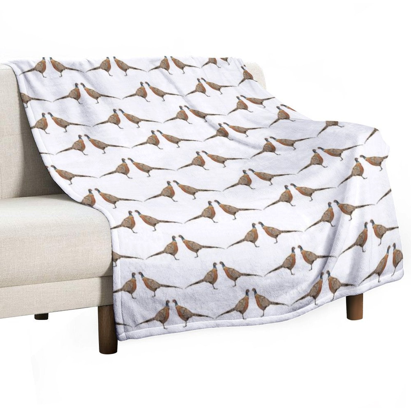 Pheasant Pattern Premium Throw Blanket