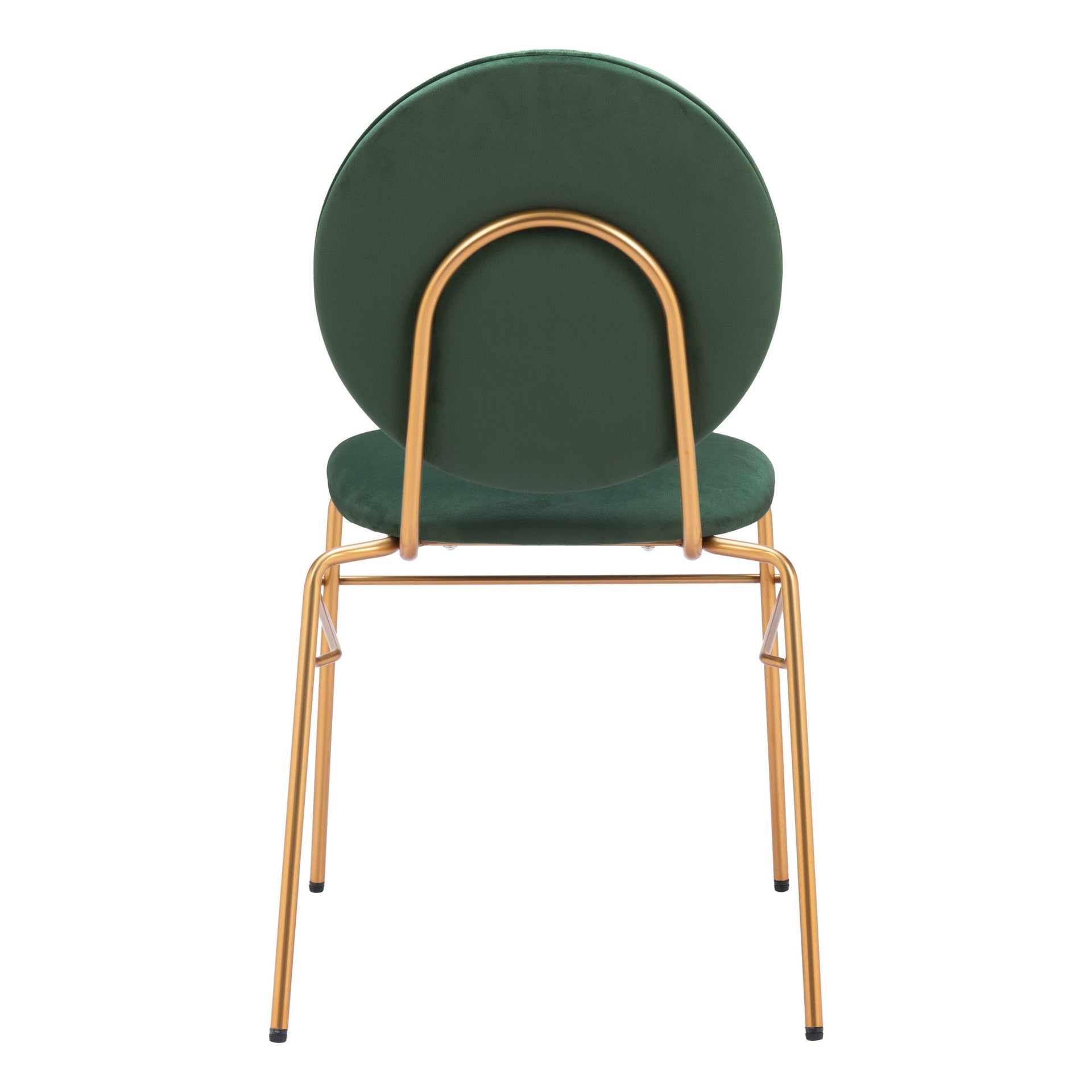 Odessa Dining Chair (Set of 2) Green & Gold
