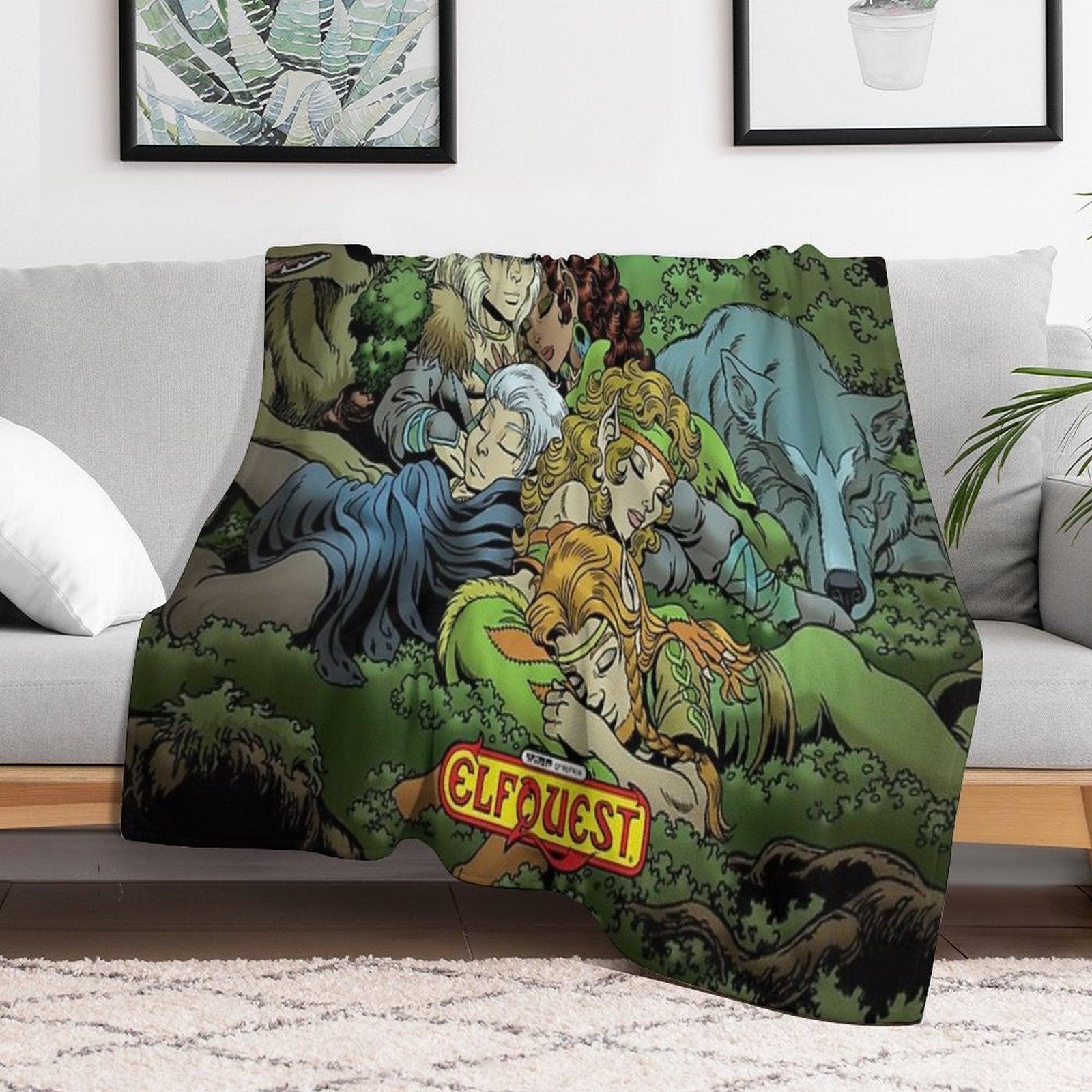 ElfQuest True Peace II Throw Blanket