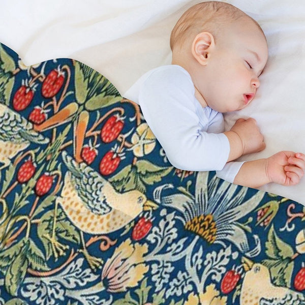 The Strawberry Thieves Pattern Wrinkle-free Throw Blanket