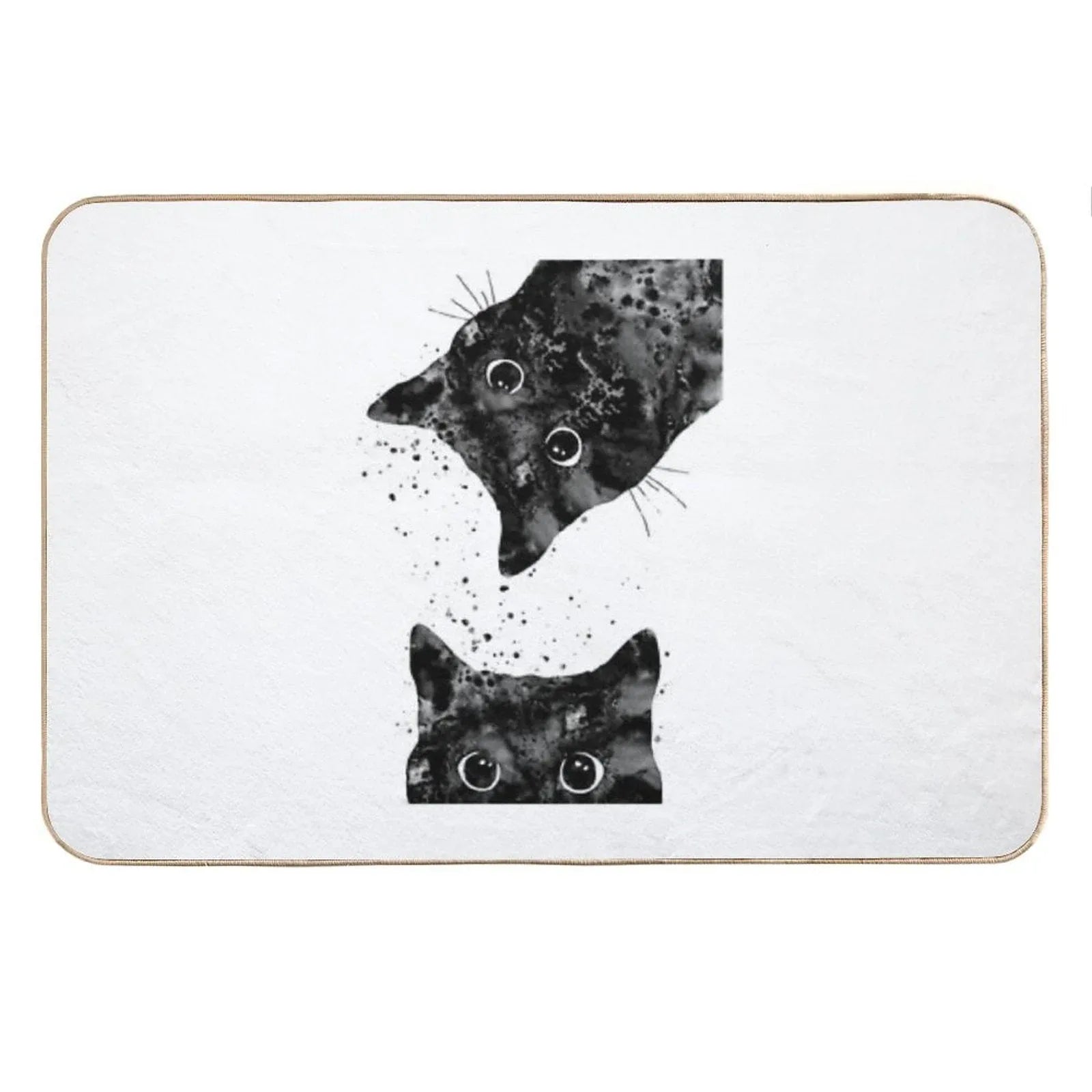 Peeking Cat Bath Mat