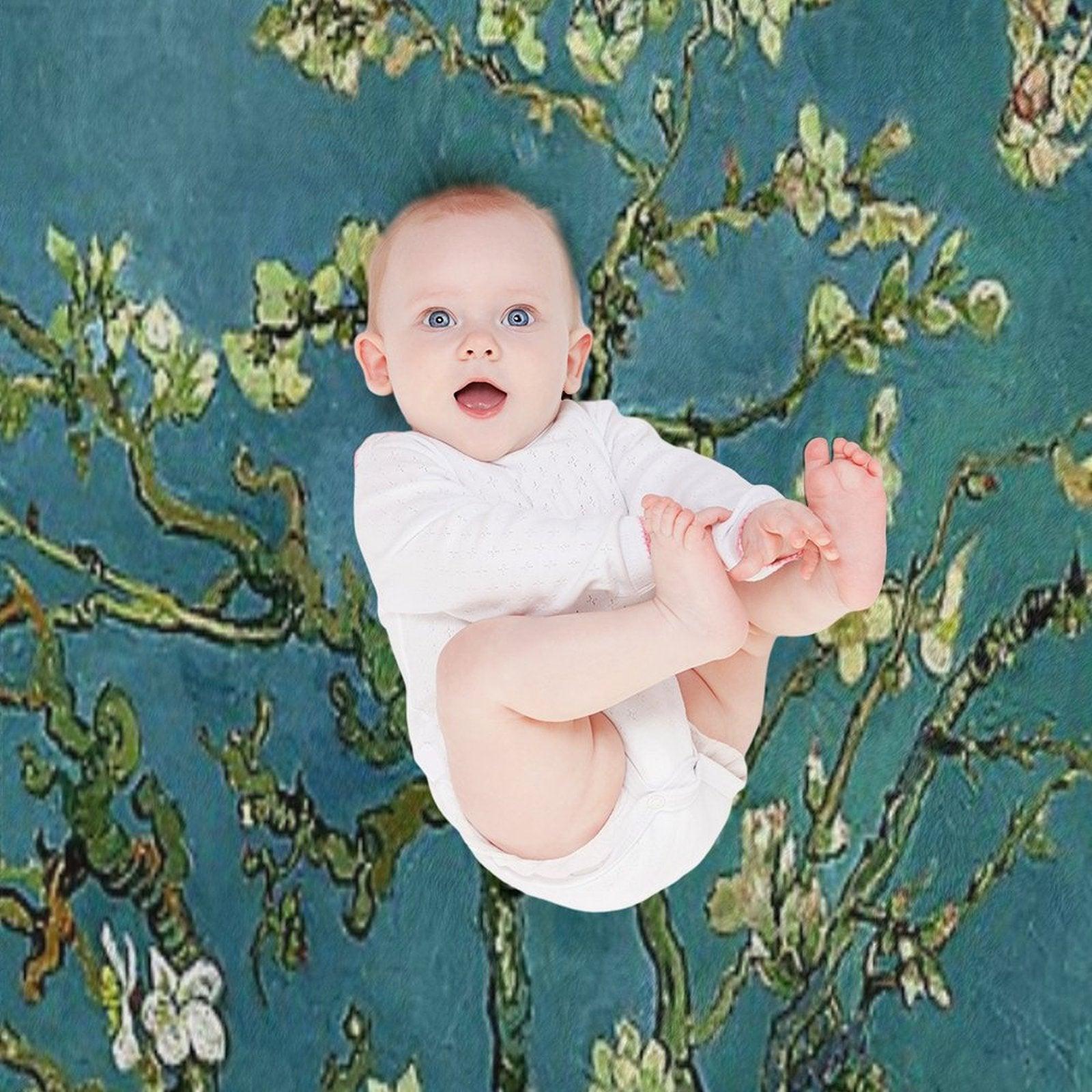 Van Gogh Almond Blossoms Throw Blanket