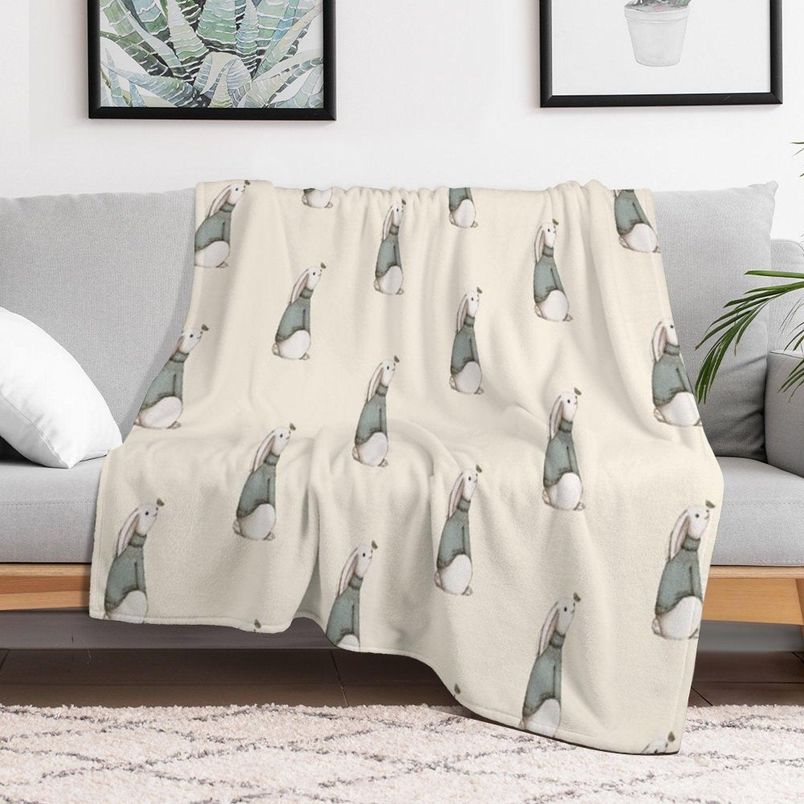 Blue Jumper Throw Blanket