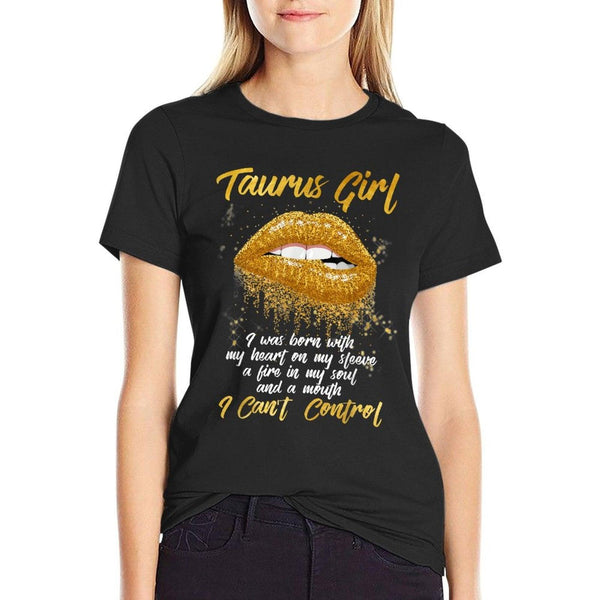 Black Taurus Queen Zodiac Apparel Women's Taurus Zodiac Birthday, Black, Small T-Shirt
