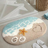 Wear-resistant Bedside Rug Doorway Water-absorbent Non-slip Doormat - BRTHAIDIAN1 / 40x60cm