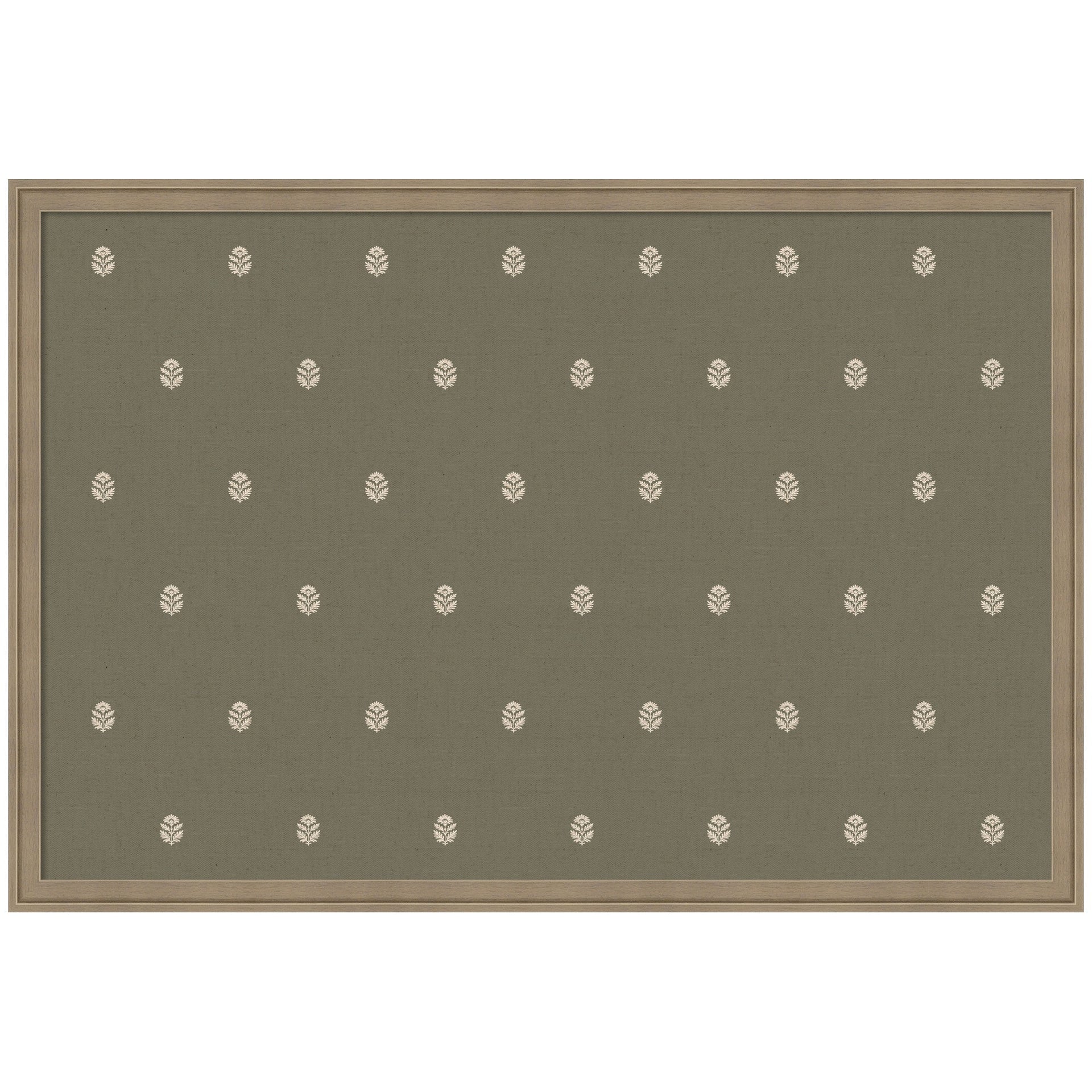 Pinboard Green Botanical Block Print