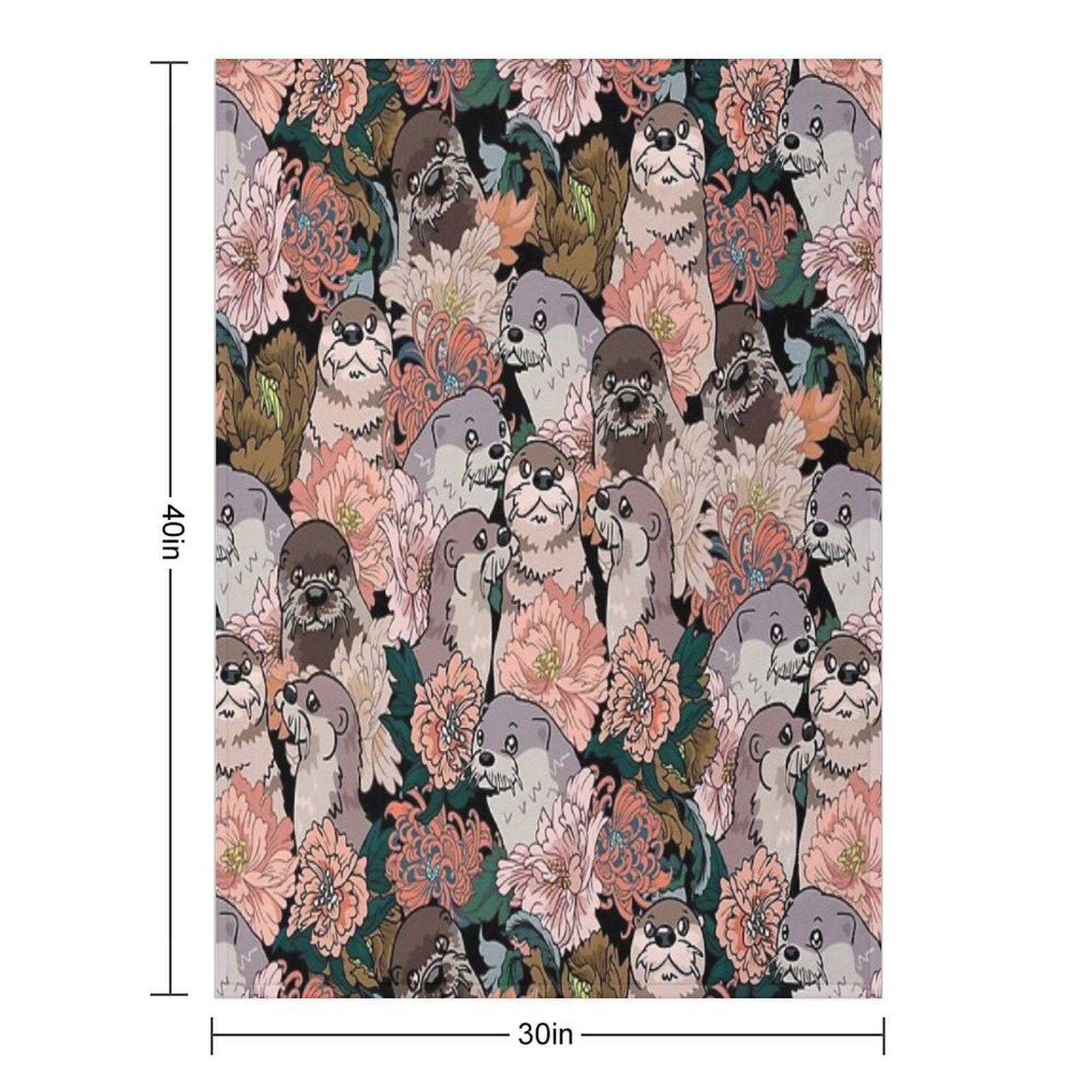 Because Otter Throw Blanket