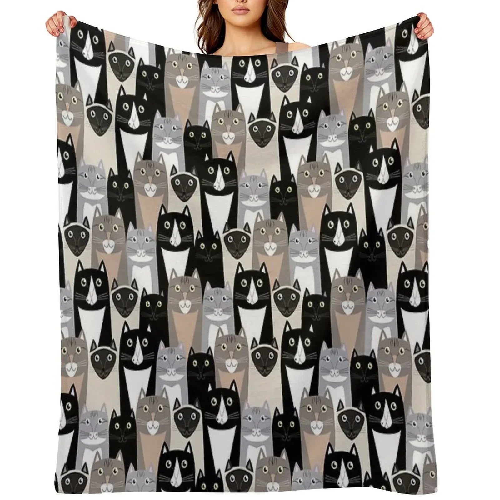 Cats #1 Throw Blanket
