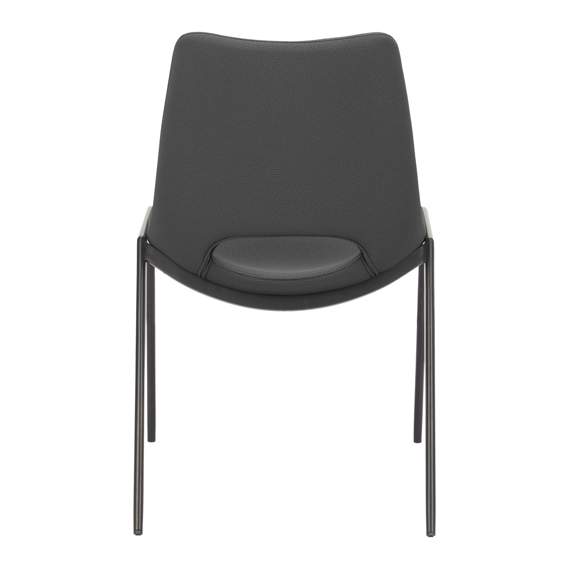 Desi Armless Dining Chair (Set of 2) Black