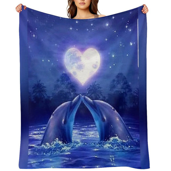 Dolphin Lightweight Throw Blanket