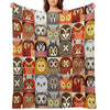 North American Owls Throw Blanket