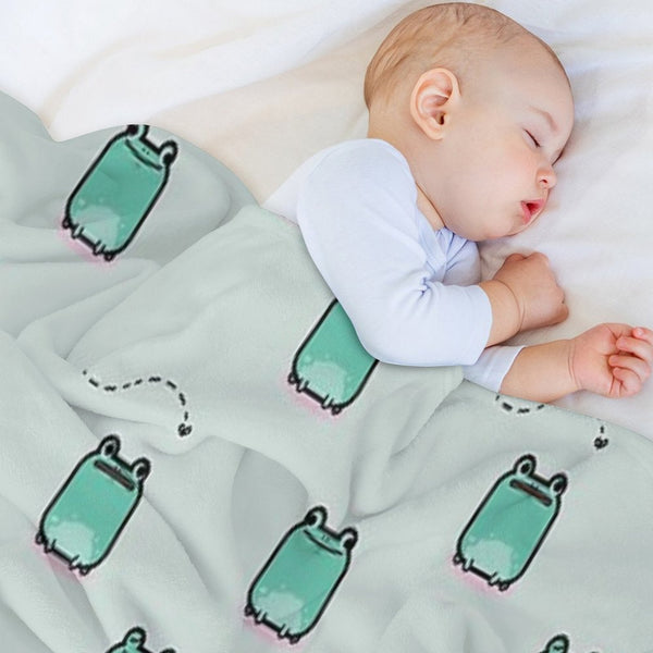 Cute Frogs Multi-functional Throw Blanket