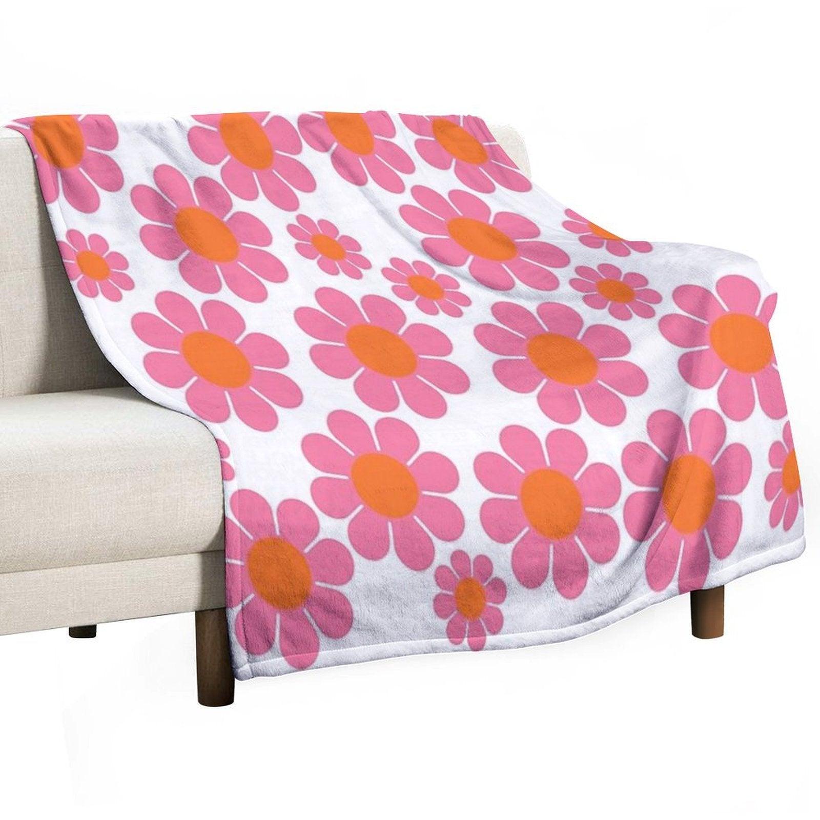 Koryn's Custom Flower Pattern 1 Throw Blanket