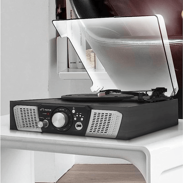 Victor Lakeshore 5-in-1 Hybrid BT Turntable System Black - Refurbished