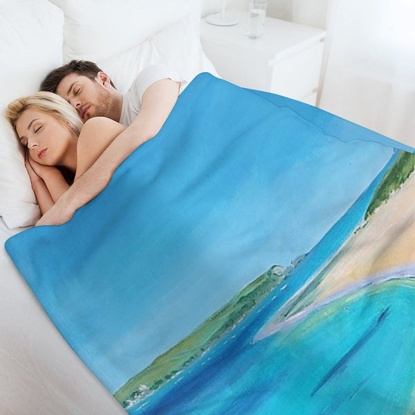 Rock , Daymer Bay, Cornwall UK Versatility Throw Blanket
