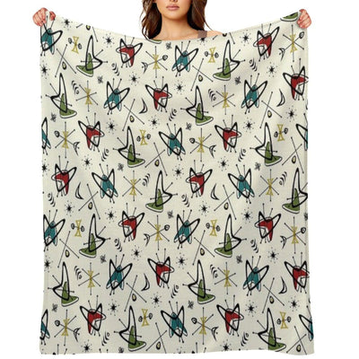 Atomic Boomerang Flashback Throw Blanket