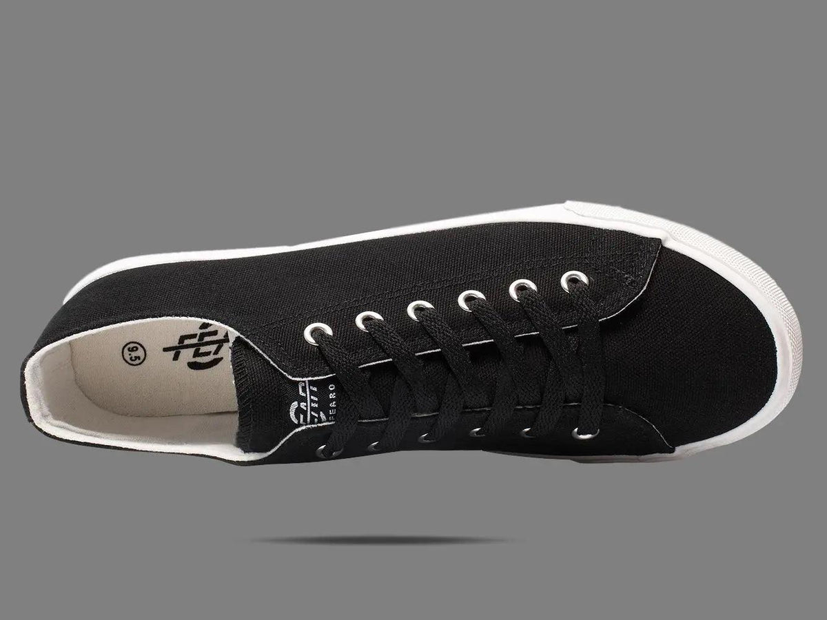 Fear0 NJ Retro Black/White Skateboard Men Canvas Shoes Sneakers Men