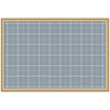 Framed Fabric Pinboard Light Blue Plaid Wall Organization