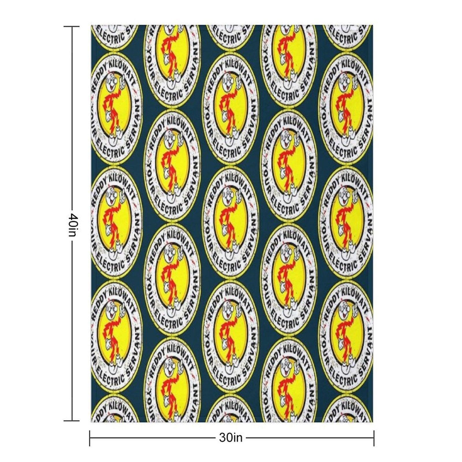 Electric Reddy Kilowatt Throw Blanket