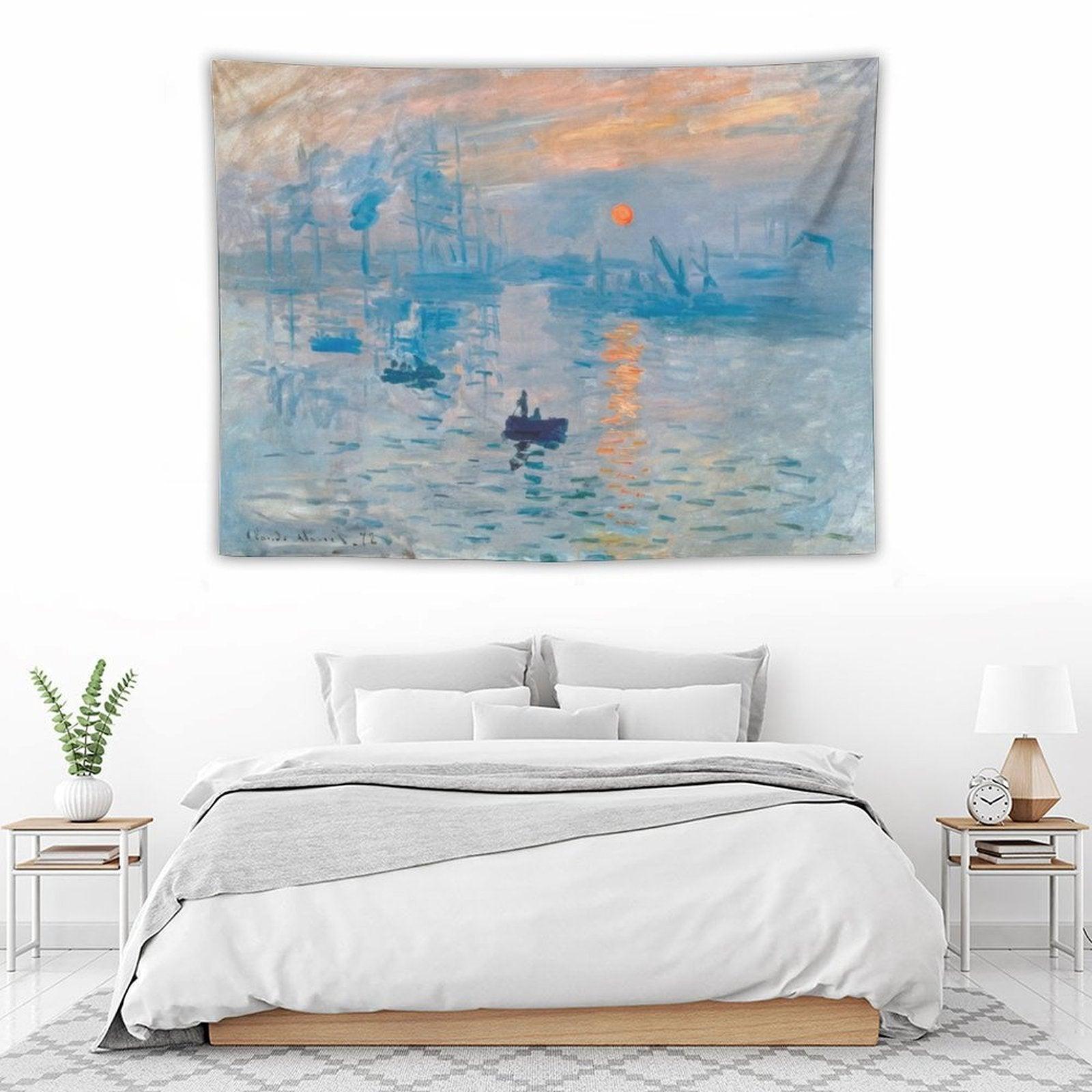 Claude Monet Sunrise Tapestry