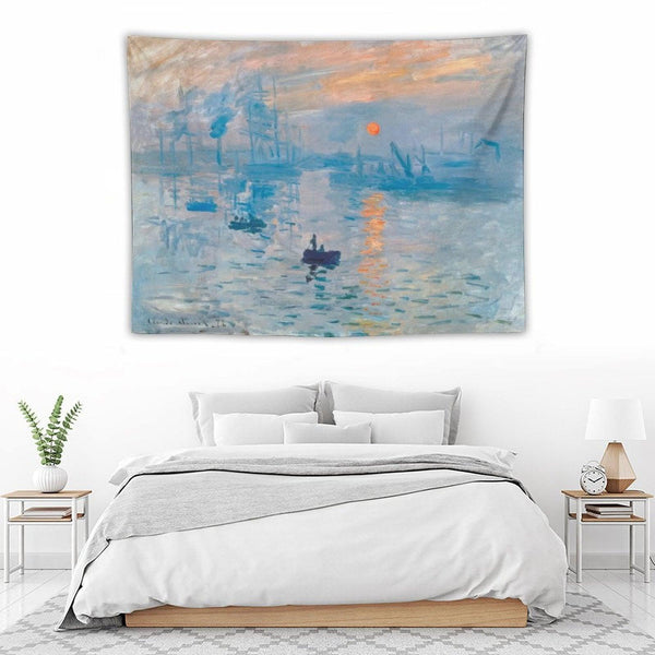 Claude Monet Sunrise Tapestry