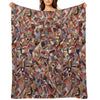 Patches of Joy A Crazy Quilt Design Stitching Together Memories A Crazy Quilt Design Compact Throw Blanket