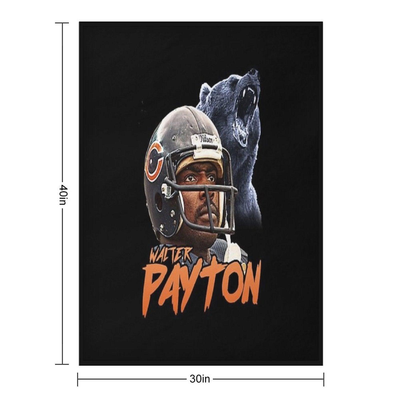 Walter Payton  Vintage Chicago Bears Fan Design T-Shirt Throw Blanket