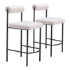 Livorno Counter Stool (Set of 2) Ivory