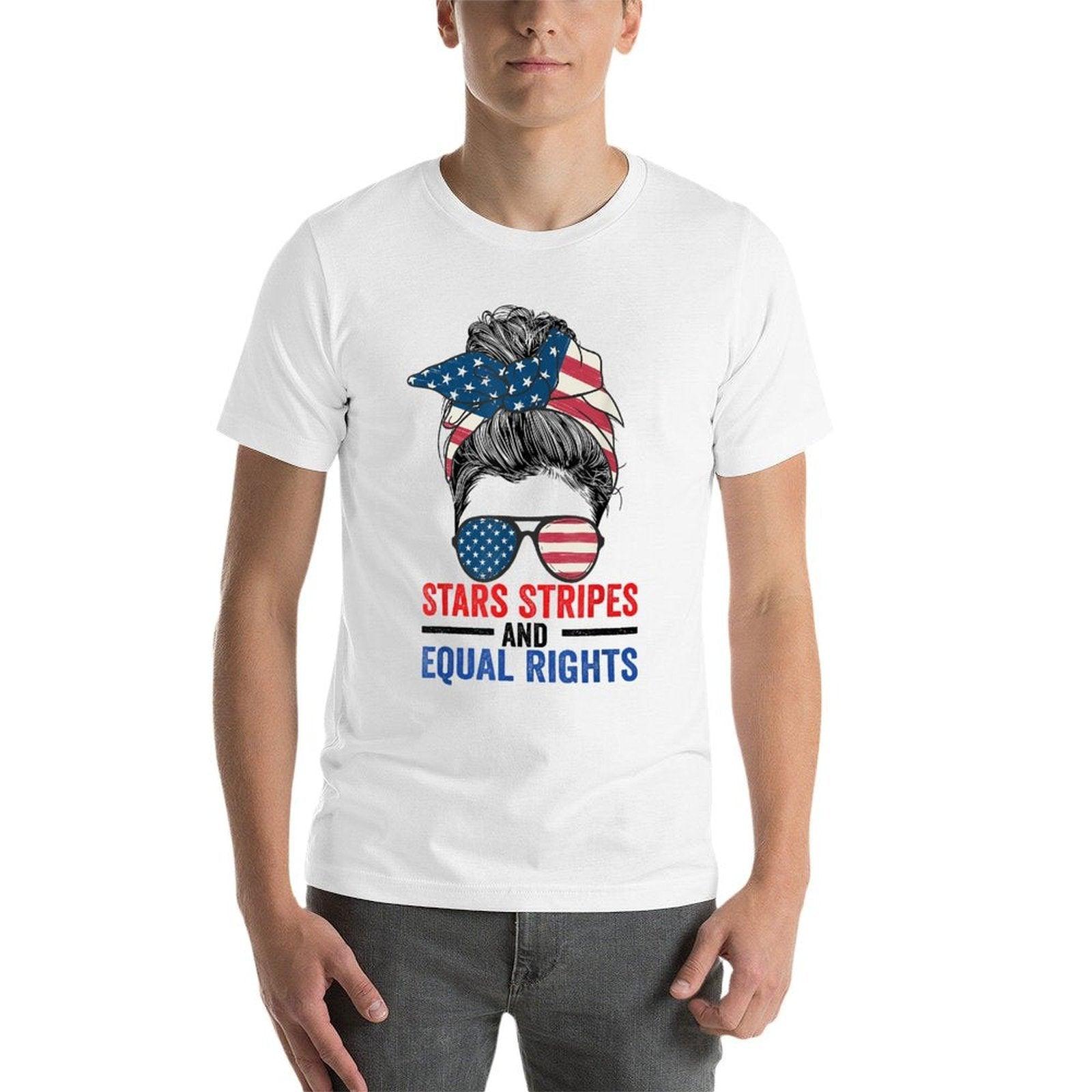 Stars Stripes And Equal Rights Womens Rights 4th of July  Soft T-Shirt