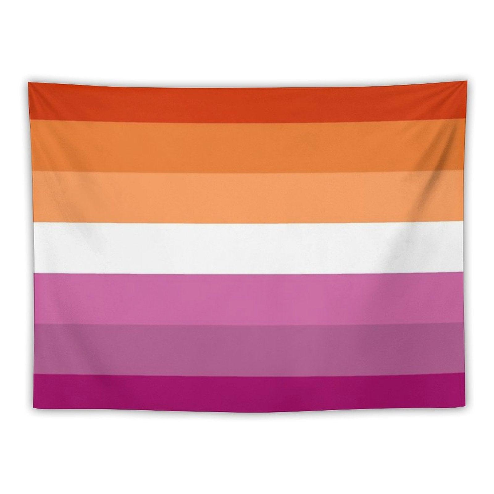 New Lesbian Flag Expanded Tapestry