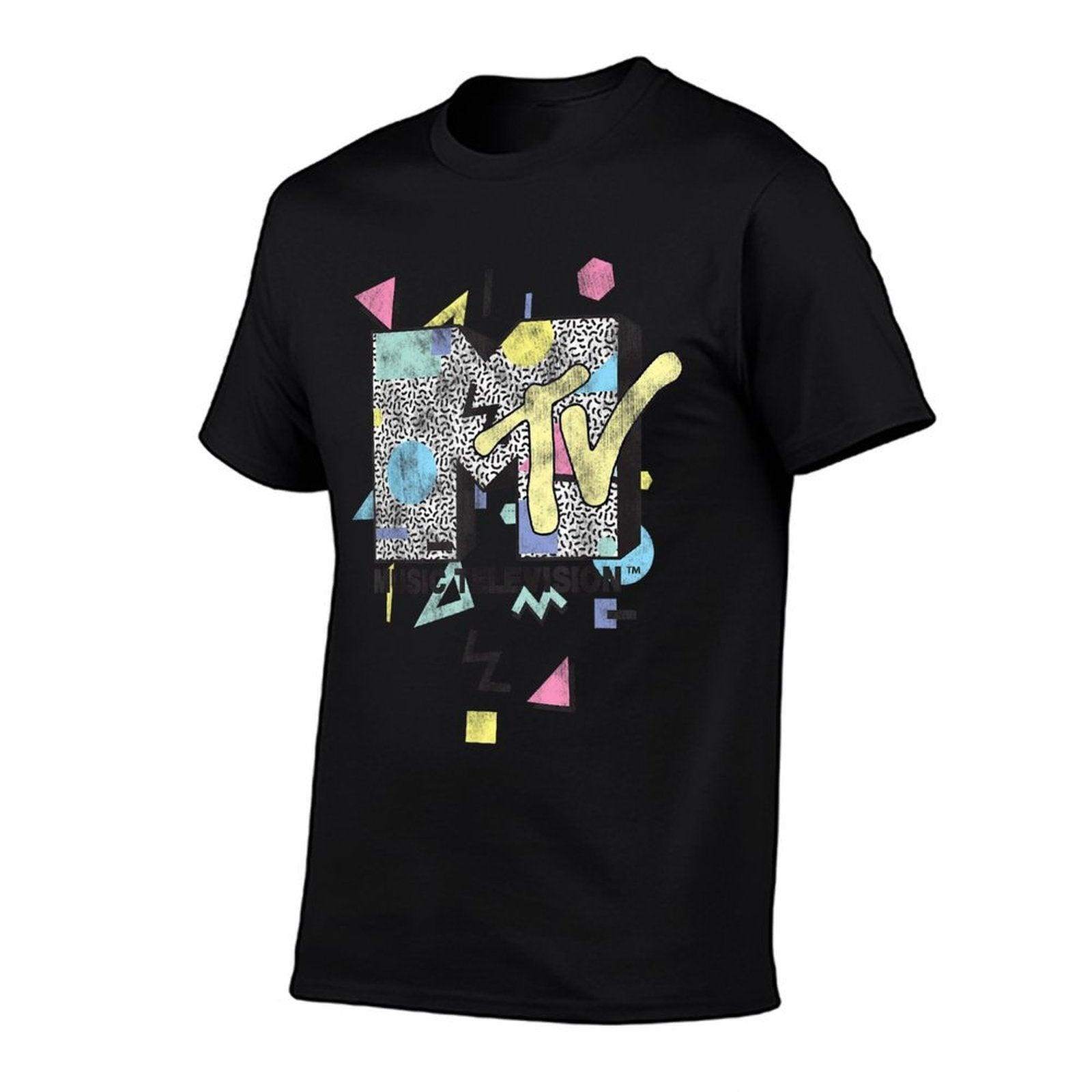 MTV Retro Shape Design Logo Graphic  Odor-resistant T-Shirt