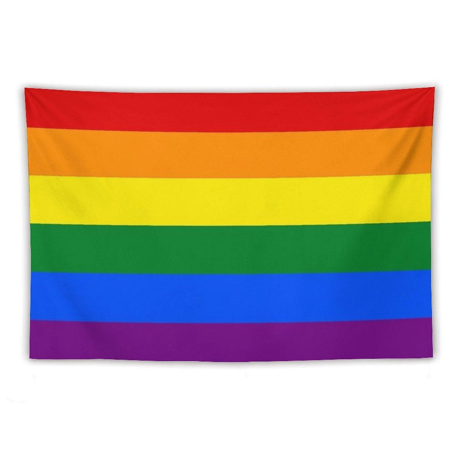 Gay Pride Rainbow Flag Tapestry