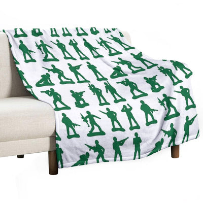 Army Man Graphics Premium Throw Blanket
