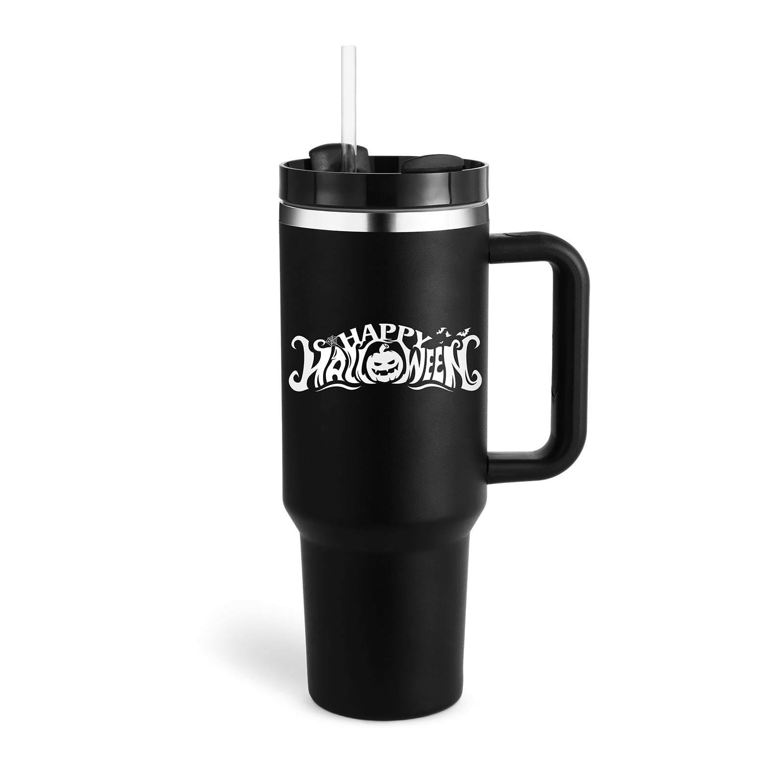 Thermal Mug 40oz Straw Coffee Insulation Cup With Handle BPA Free