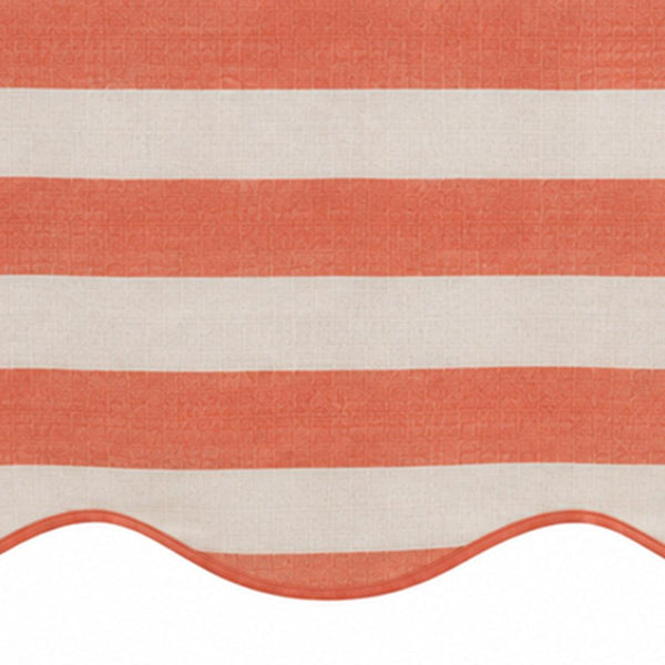 Scalloped Edge Tablecloth - Striped