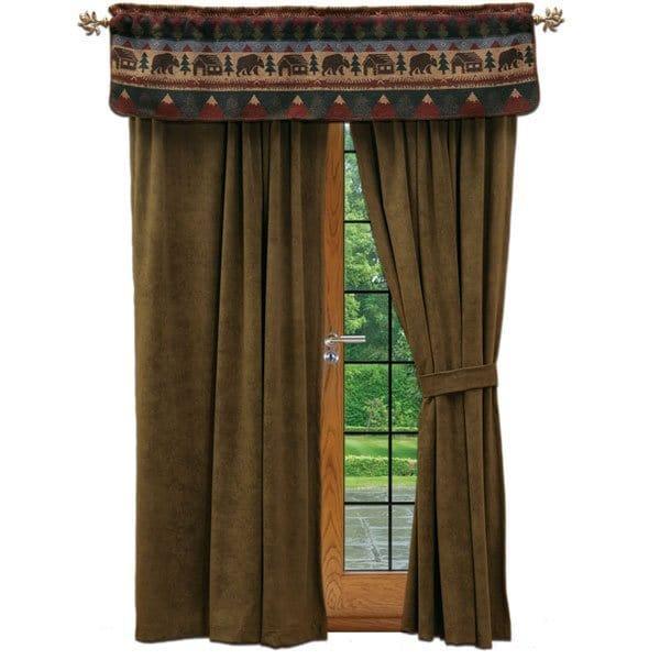 Cabin Bear Window Treatments - Gifts for You 'n Me