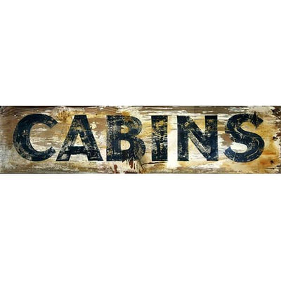 Cabins Vintage Sign