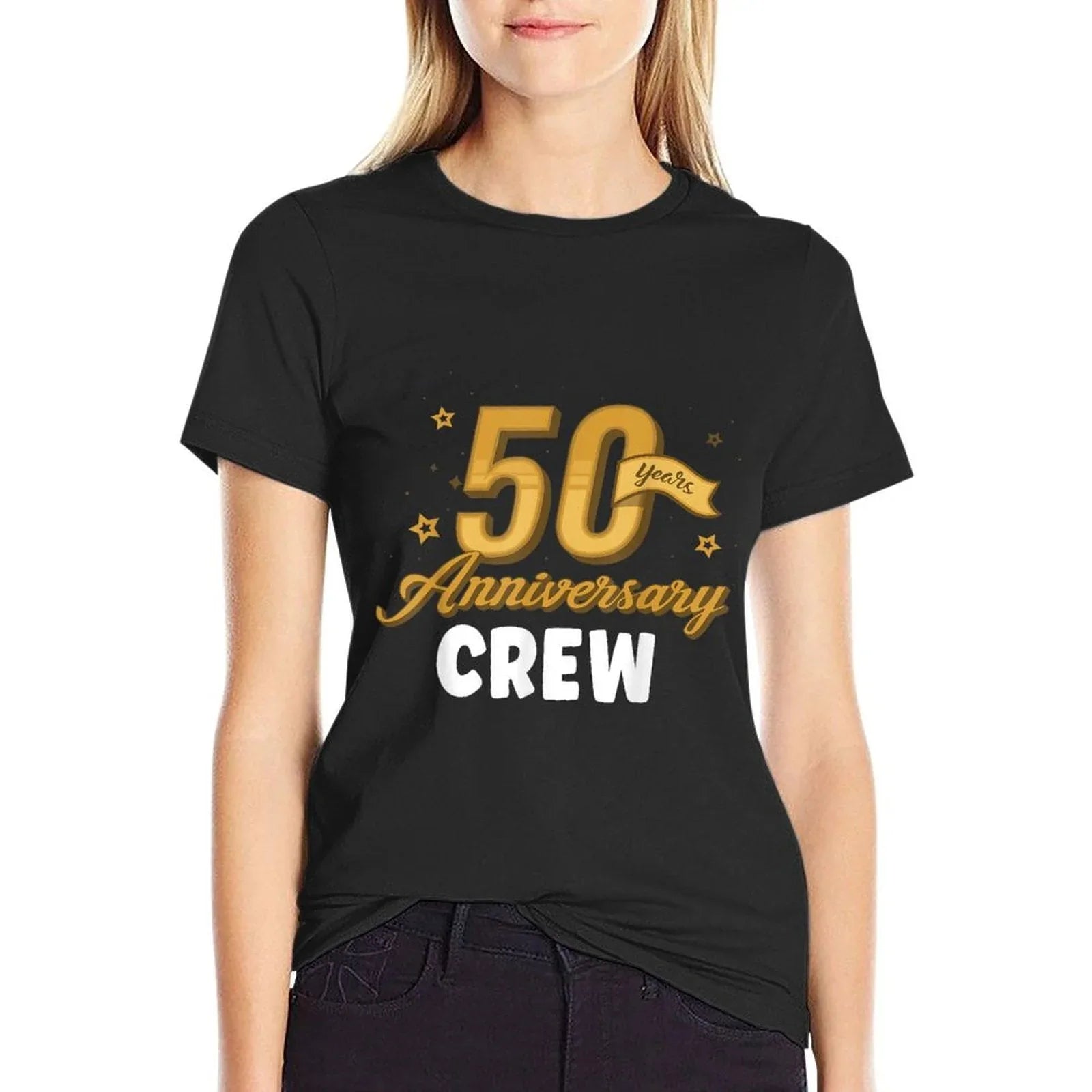 50th Anniversary 50 Years of Marriage Golden Wedding Crew T-Shirt