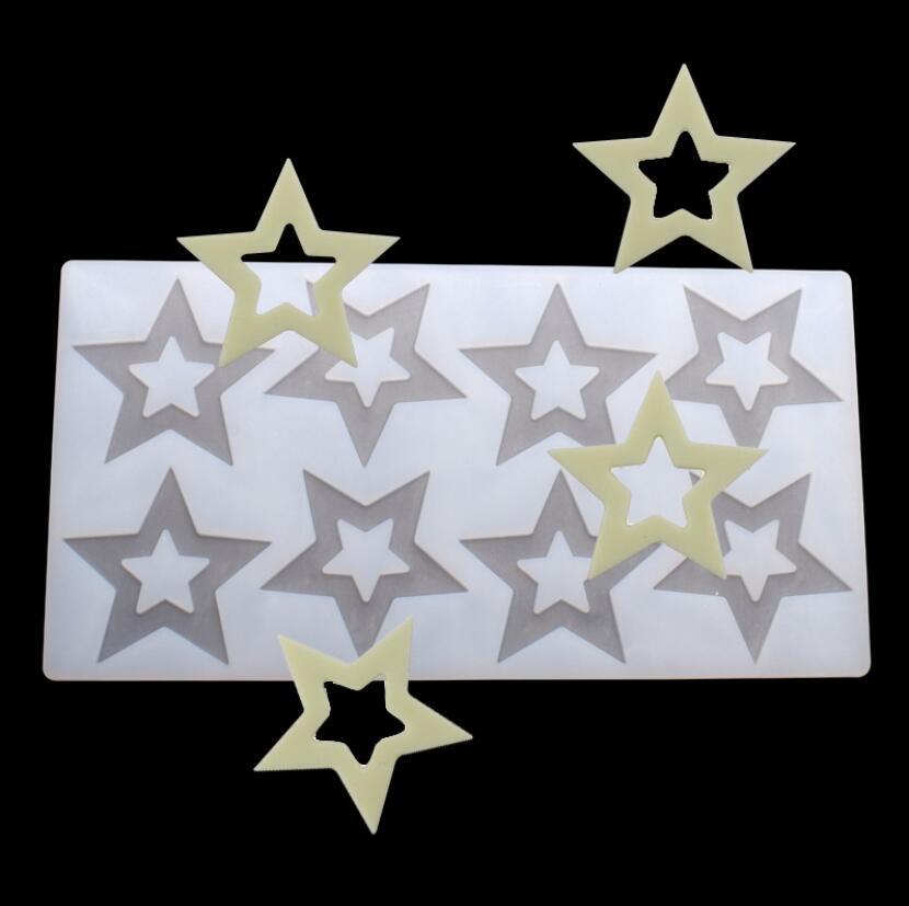 Cake Decorating Tools 3D Star Shape Silicone Mold Cupcake Chocolate Mould Decor Muffin Pan Baking Star Silicone Fondant Mold Flexible Molds Star Chocolate Mold For Dessert Candy Cupcake Topper