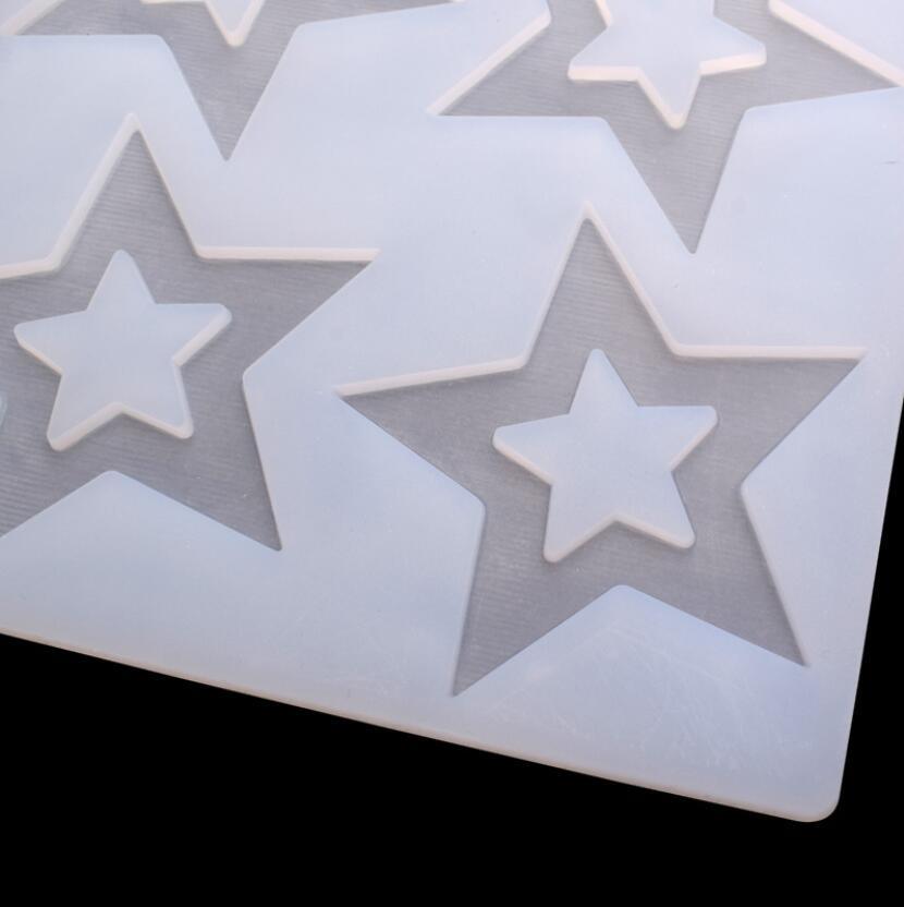 Cake Decorating Tools 3D Star Shape Silicone Mold Cupcake Chocolate Mould Decor Muffin Pan Baking Star Silicone Fondant Mold Flexible Molds Star Chocolate Mold For Dessert Candy Cupcake Topper