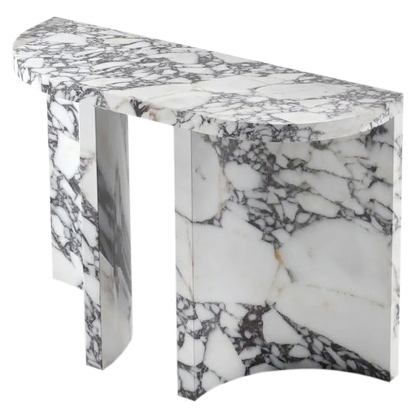 Calacatta Viola Marble Designer Arched Legs Console Polished